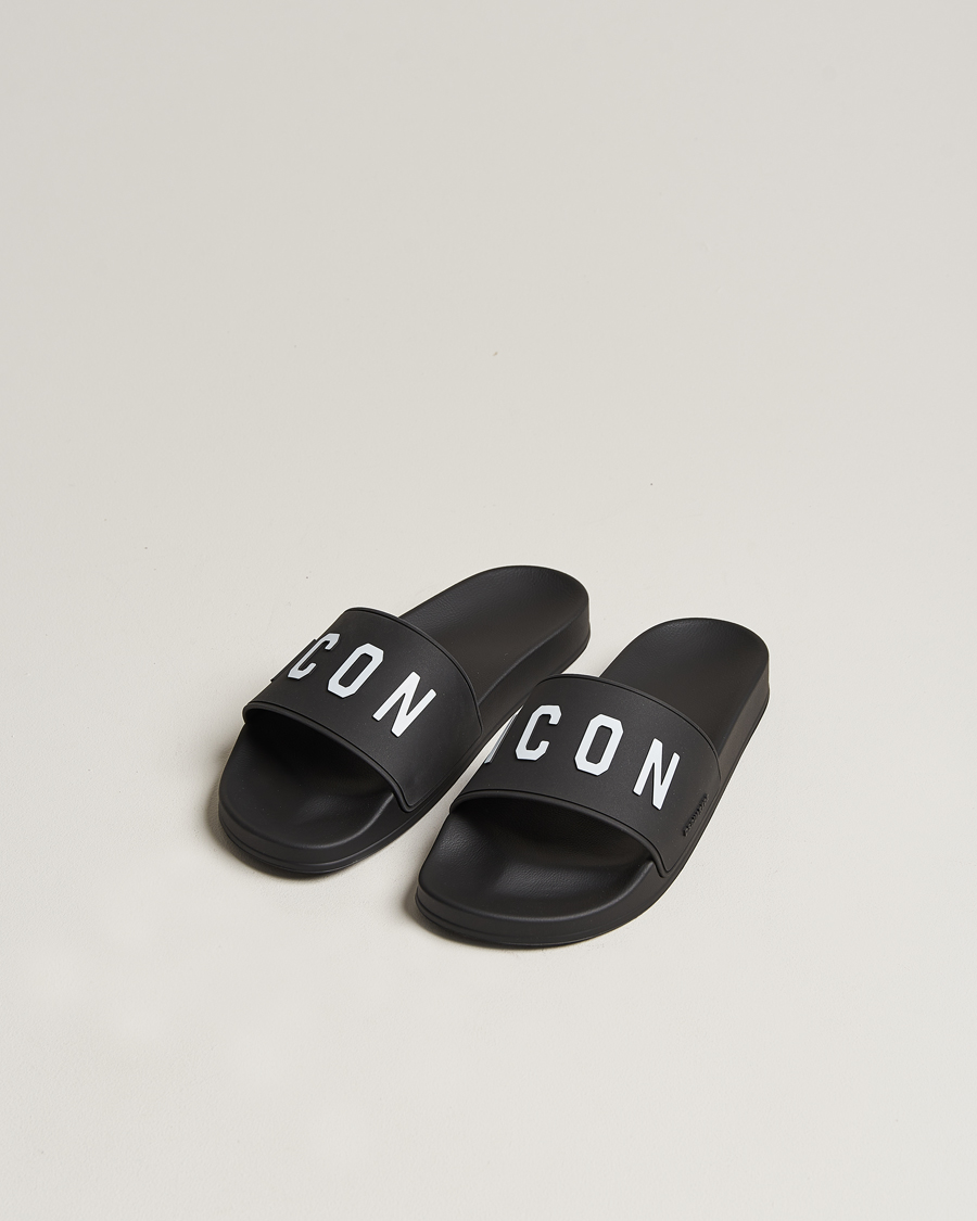Hombres | Zapatos | Dsquared2 | Be Icon Slides Black