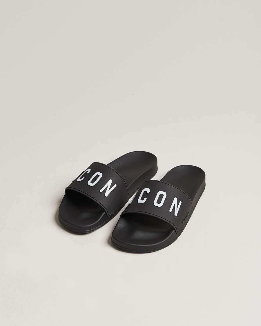 Hombres | Dsquared2 Be Icon Slides Black | Dsquared2 | Be Icon Slides Black