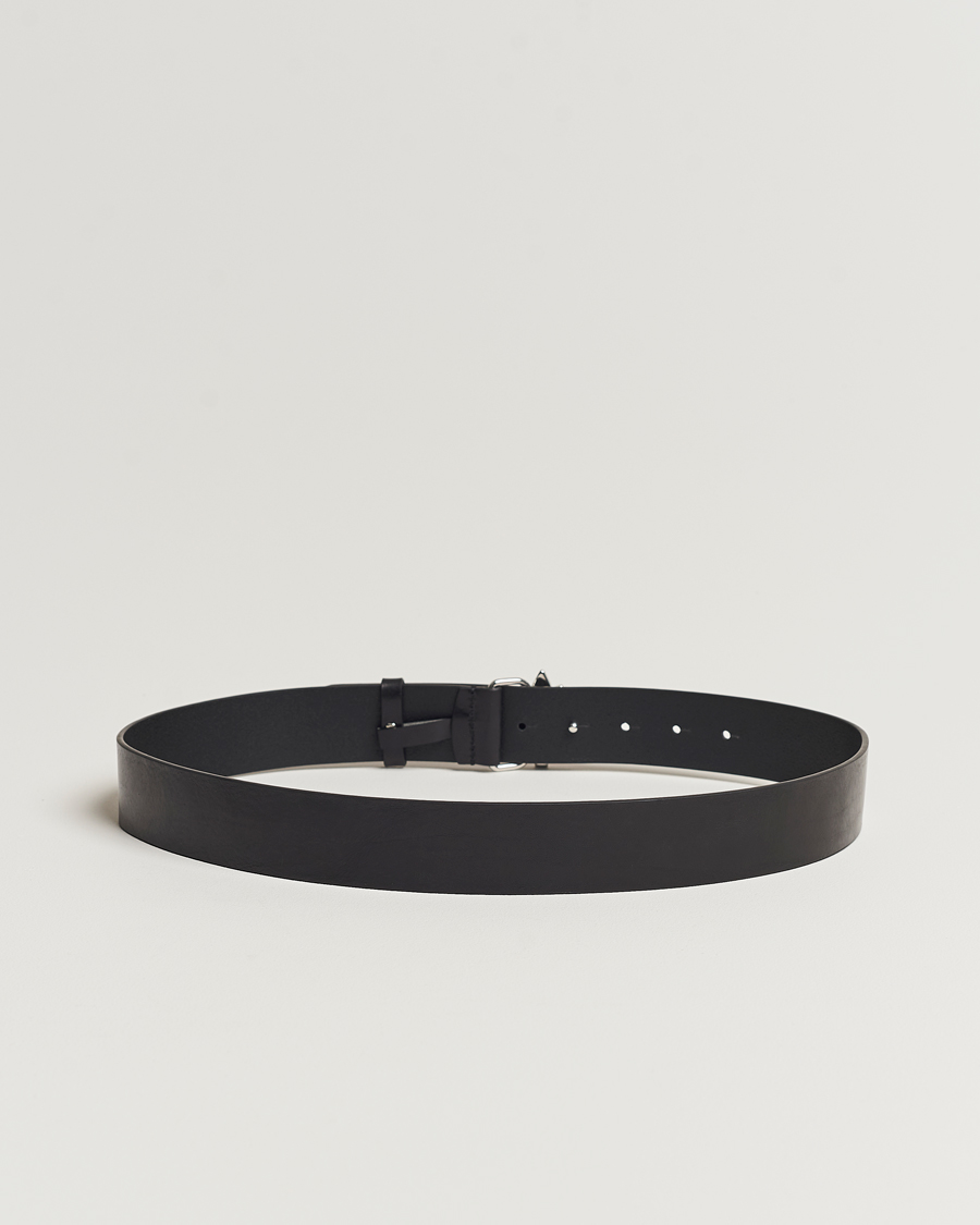 Hombres | Cinturones de cuero | Dsquared2 | Leaf Plaque Belt Black