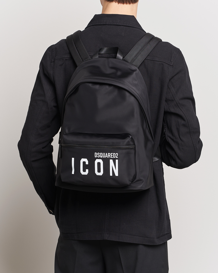 Hombres | Accesorios | Dsquared2 | Be Icon Backpack Black