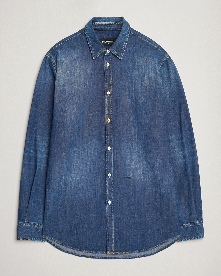 Hombres | Camisas | Dsquared2 | Relax Dan Denim Shirt Blue