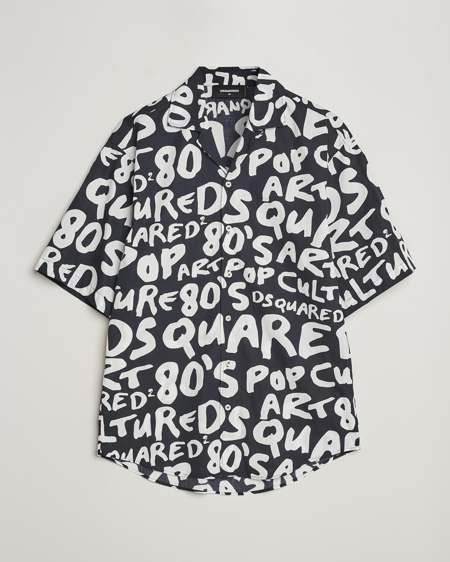 Hombres | Camisas | Dsquared2 | Pop 80's Bowling Shirt Black