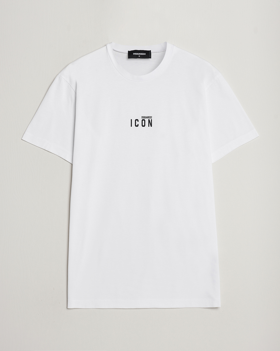 Hombres | Camisetas | Dsquared2 | Icon Small Logo Crew Neck T-Shirt White