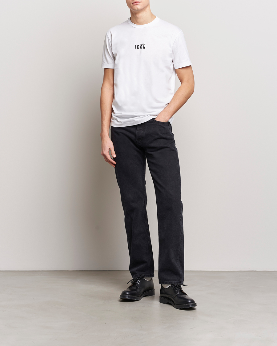Hombres | Camisetas | Dsquared2 | Icon Small Logo Crew Neck T-Shirt White
