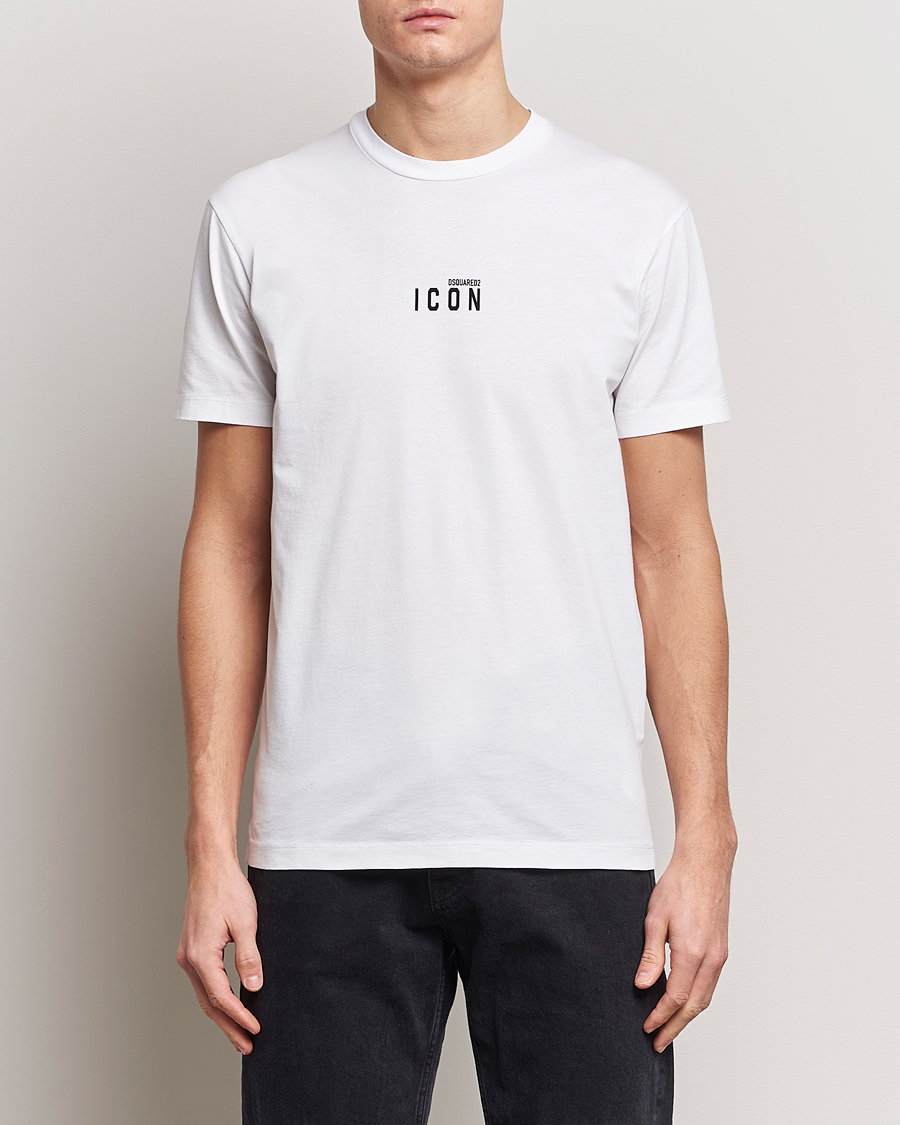 Hombres | Camisetas | Dsquared2 | Icon Small Logo Crew Neck T-Shirt White