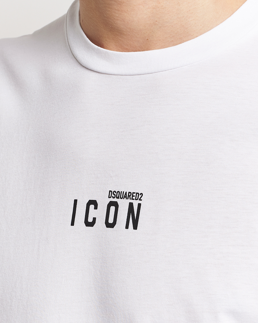 Hombres | Camisetas | Dsquared2 | Icon Small Logo Crew Neck T-Shirt White