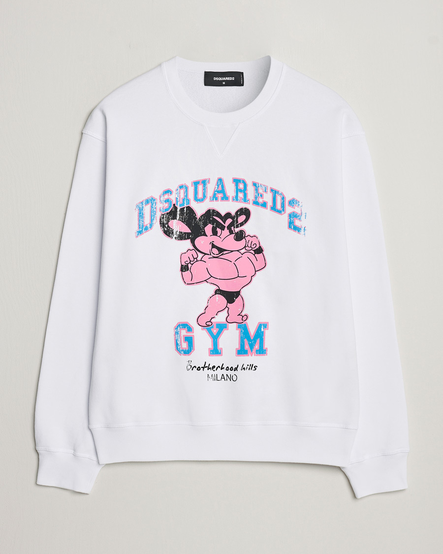 Hombres | Jerséis y prendas de punto | Dsquared2 | Cool Fit Crew Neck Sweatshirt White