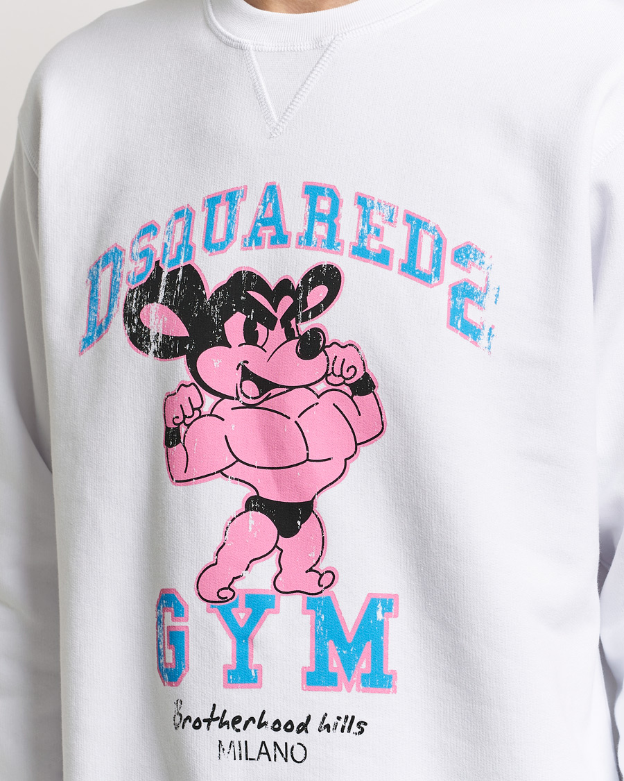 Hombres | Jerséis y prendas de punto | Dsquared2 | Cool Fit Crew Neck Sweatshirt White