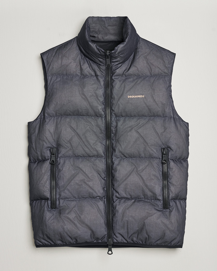 Hombres | Abrigos y chaquetas | Dsquared2 | 3D Ripstop Puffer Vest Navy