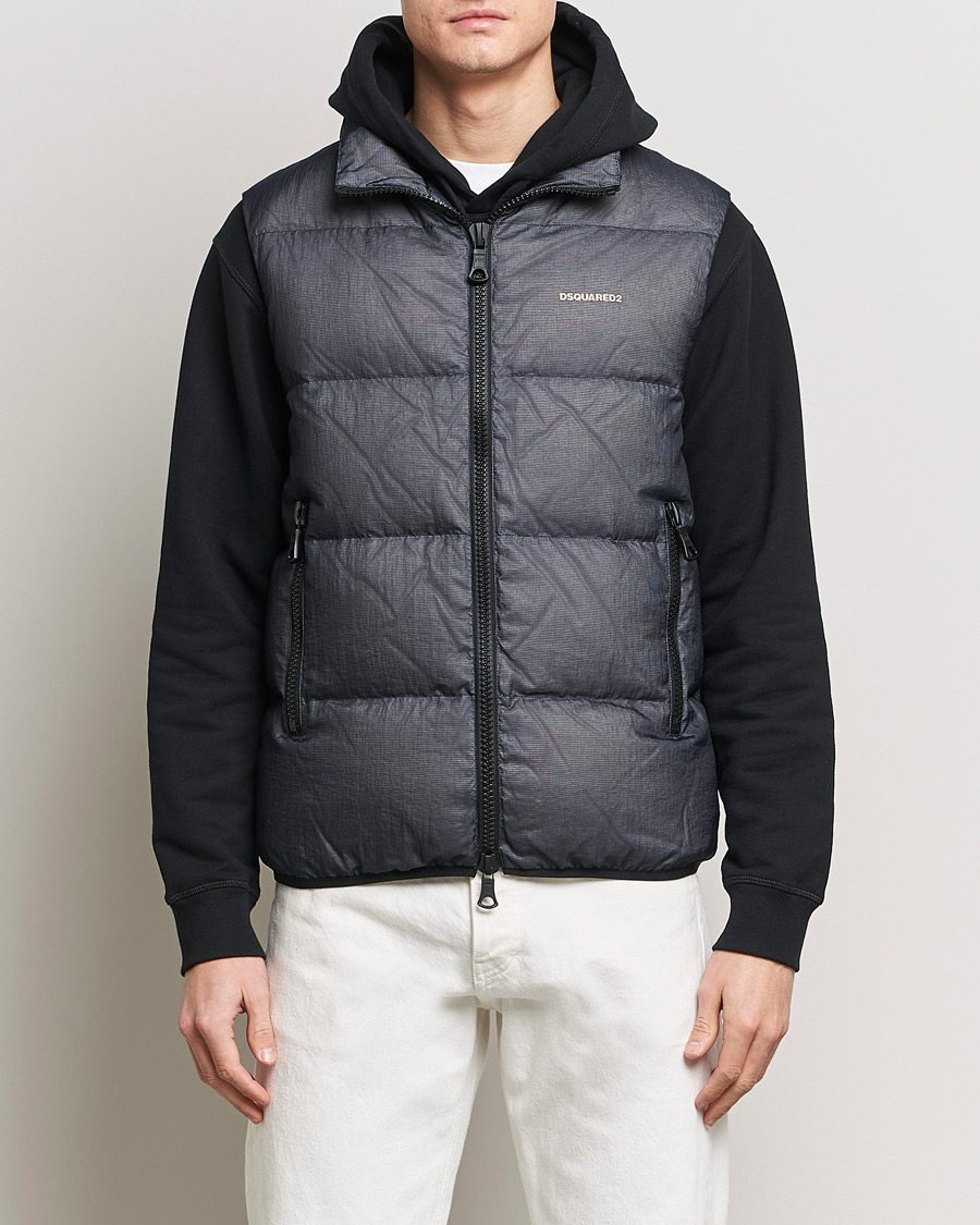Hombres | Ropa | Dsquared2 | 3D Ripstop Puffer Vest Navy