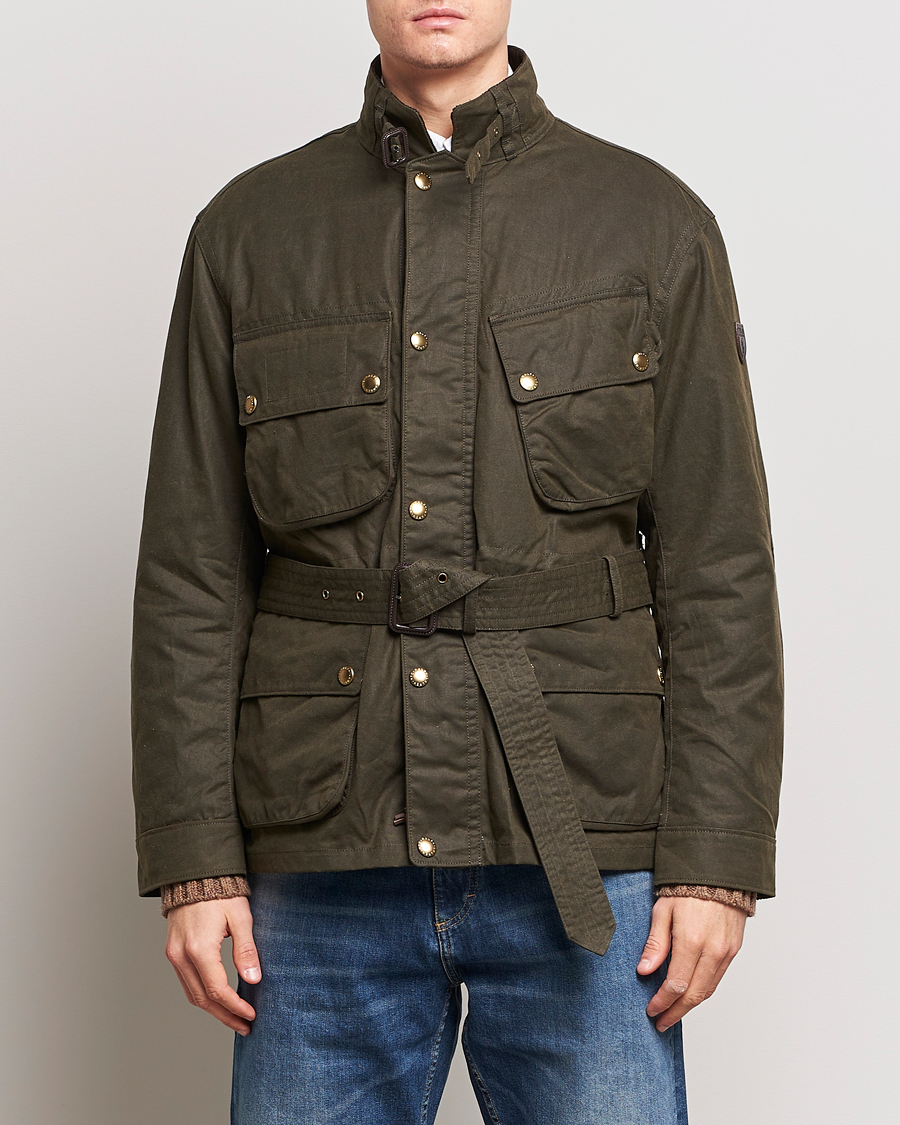 Hombres | Abrigos y chaquetas | Polo Ralph Lauren | Waxed Field Jacket Oil Cloth Green