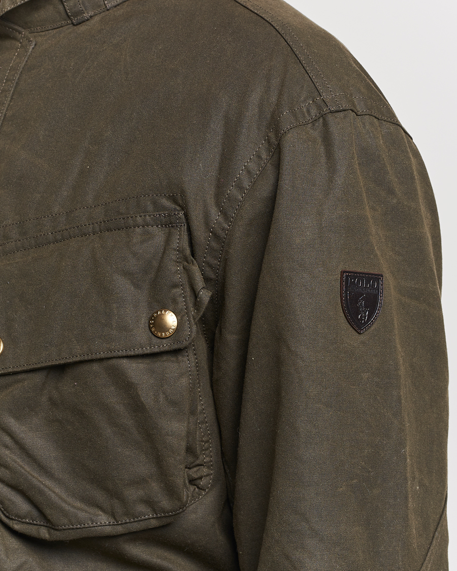 Hombres | Abrigos y chaquetas | Polo Ralph Lauren | Waxed Field Jacket Oil Cloth Green
