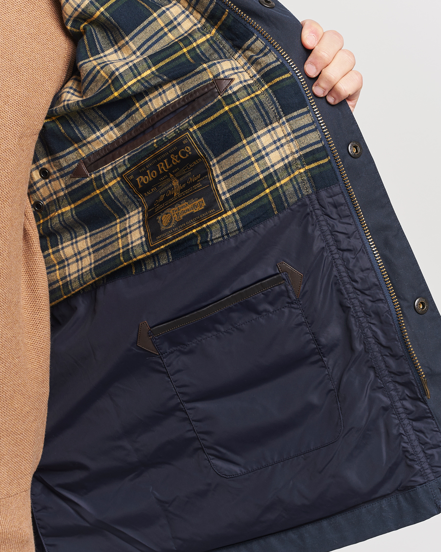 Hombres | Abrigos y chaquetas | Polo Ralph Lauren | Waxed Cotton Field Jacket Navy
