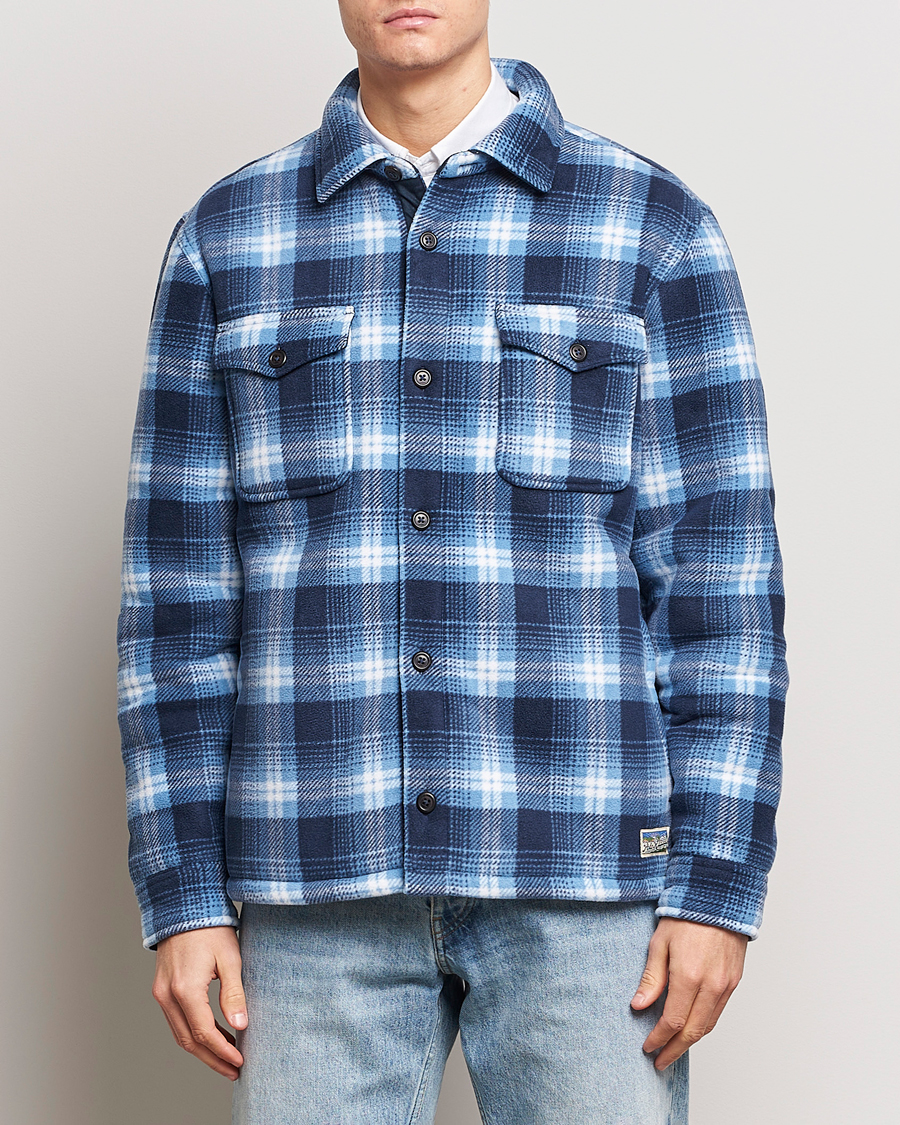 Hombres |  | Polo Ralph Lauren | Magic Fleece Outdoor Shirt Jacket Ombre Blue
