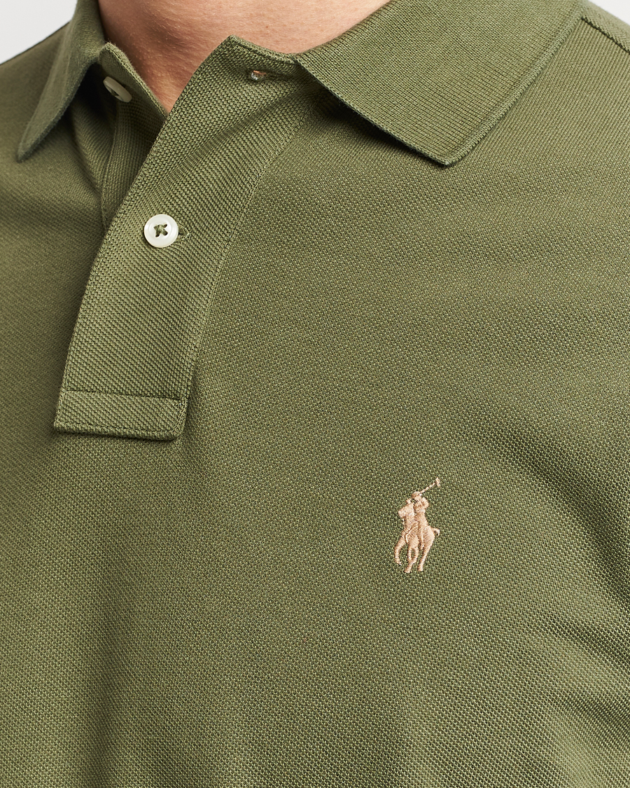 Hombres | Jerséis y prendas de punto | Polo Ralph Lauren | Custom Slim Fit Long Sleeve Polo Dark Sage