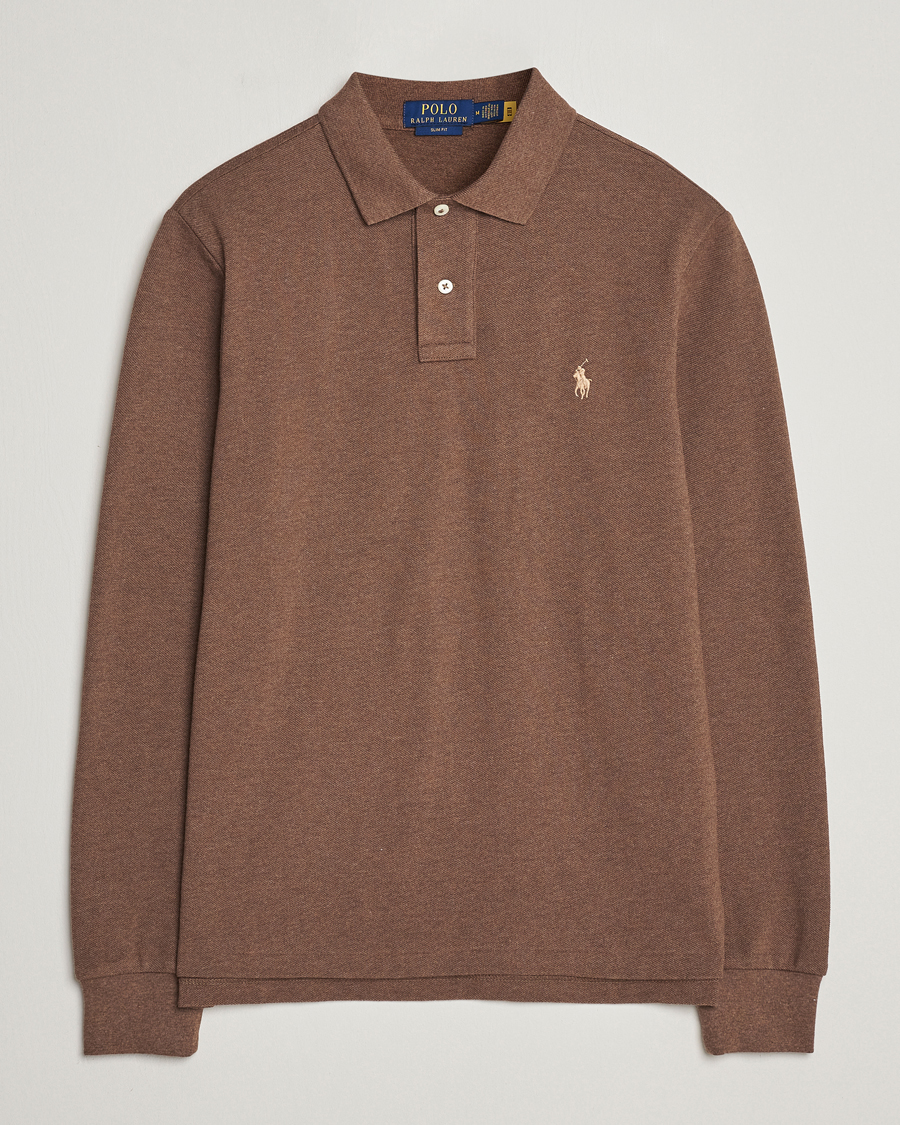 Hombres | Jerséis y prendas de punto | Polo Ralph Lauren | Slim Fit Long Sleeve Polo Cedar Heather