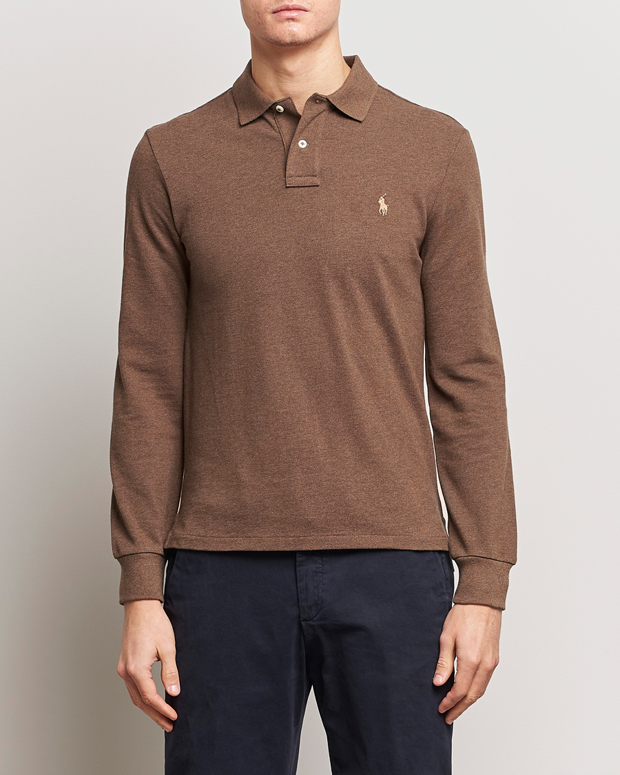 Hombres | Jerséis y prendas de punto | Polo Ralph Lauren | Slim Fit Long Sleeve Polo Cedar Heather