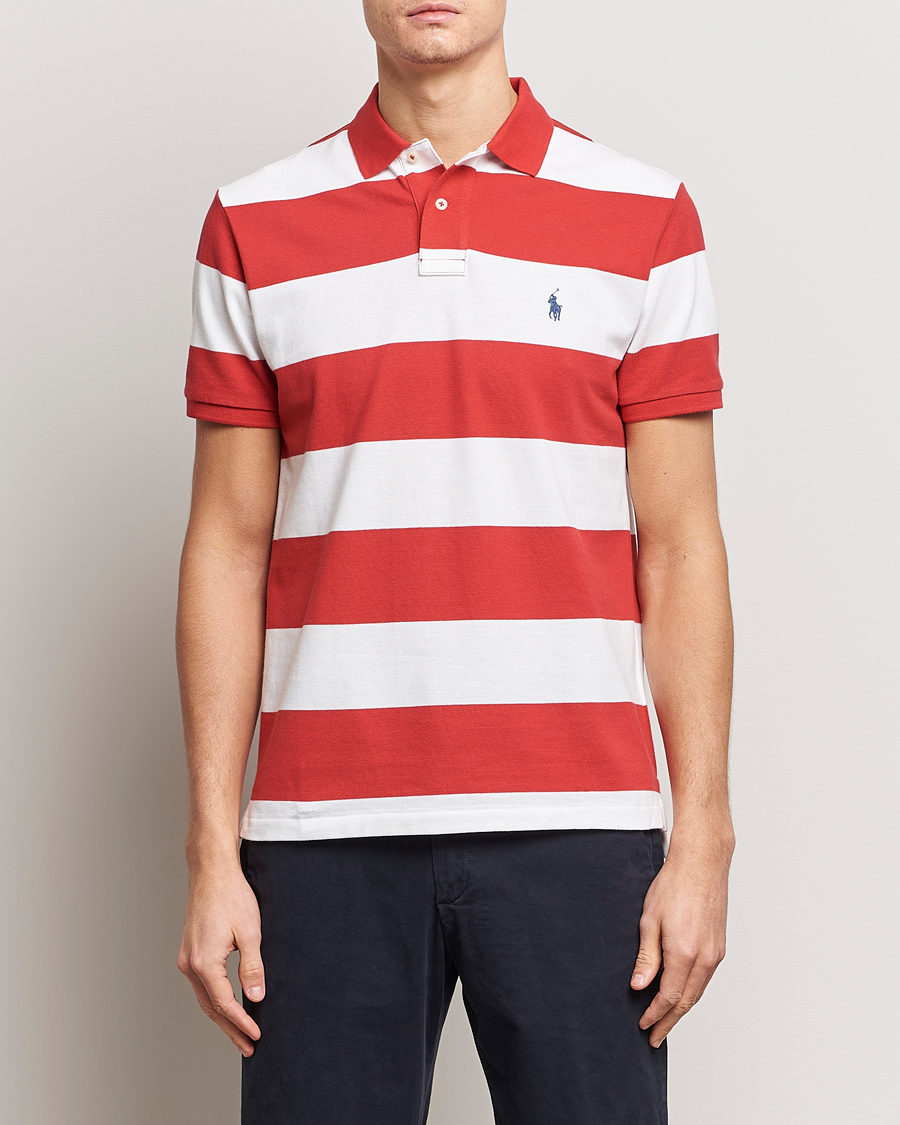 Hombres | Preppy Authentic | Polo Ralph Lauren | Barstriped Polo Post Red/White