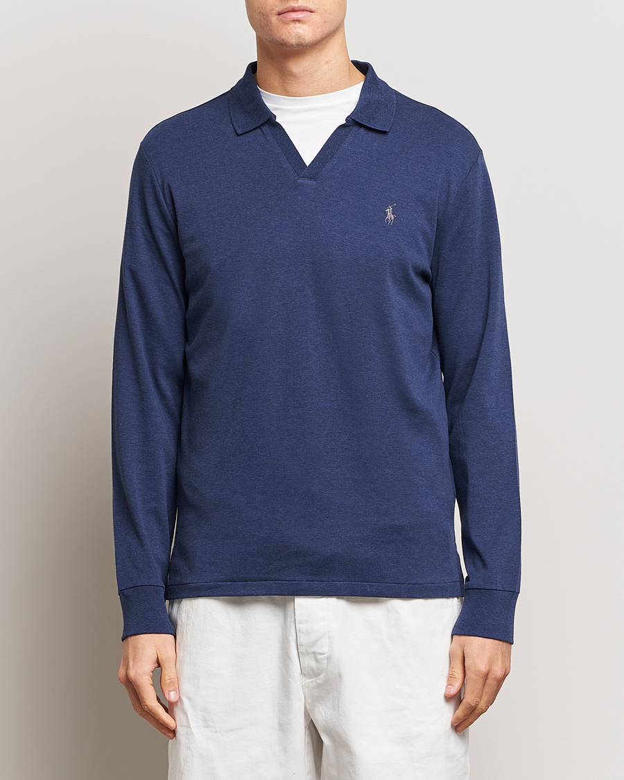 Hombres | Polos | Polo Ralph Lauren | Long Sleeve Polo Shirt Navy Heather 