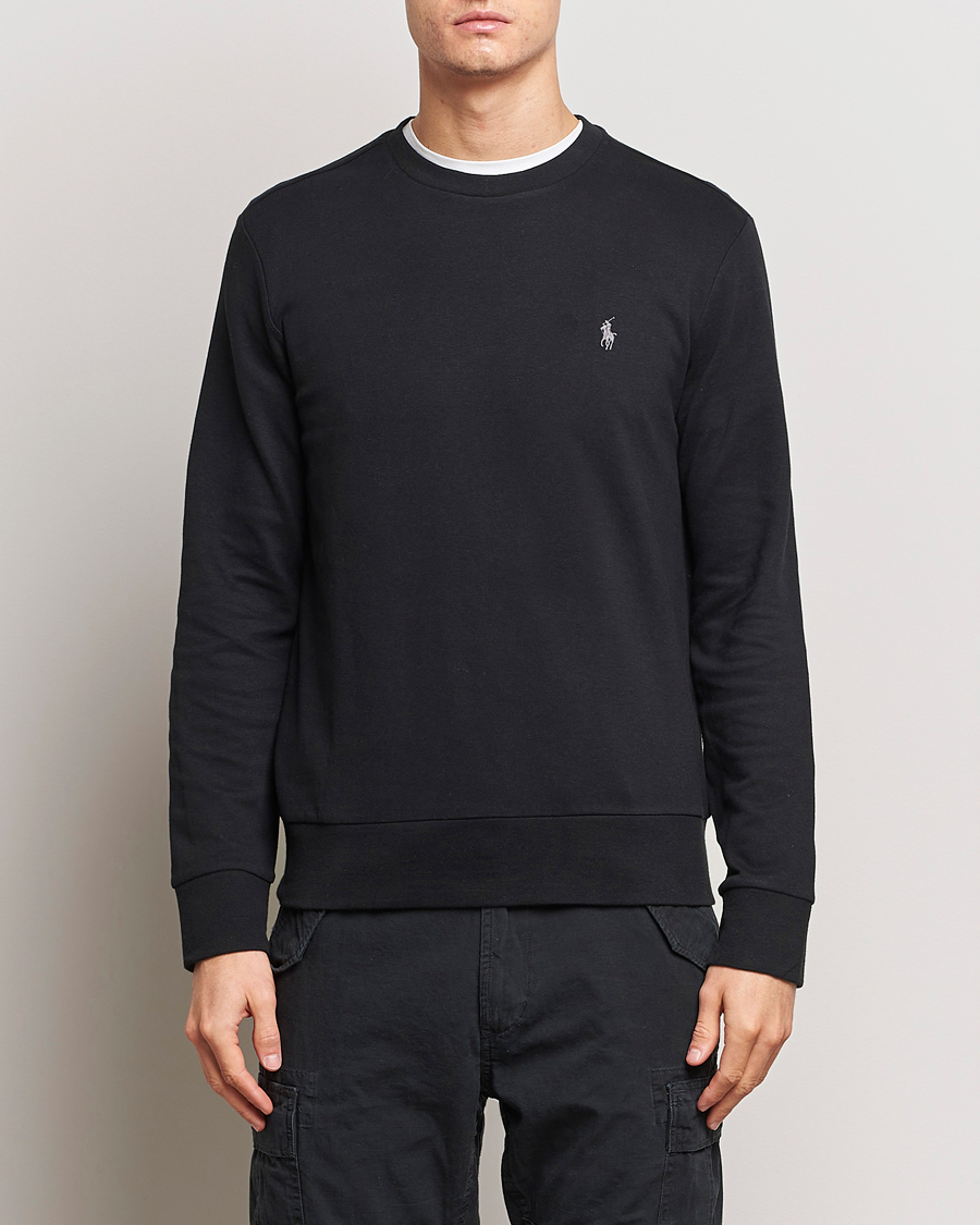 Hombres | Jerséis y prendas de punto | Polo Ralph Lauren | Double Knitted Jersey Sweatshirt Black