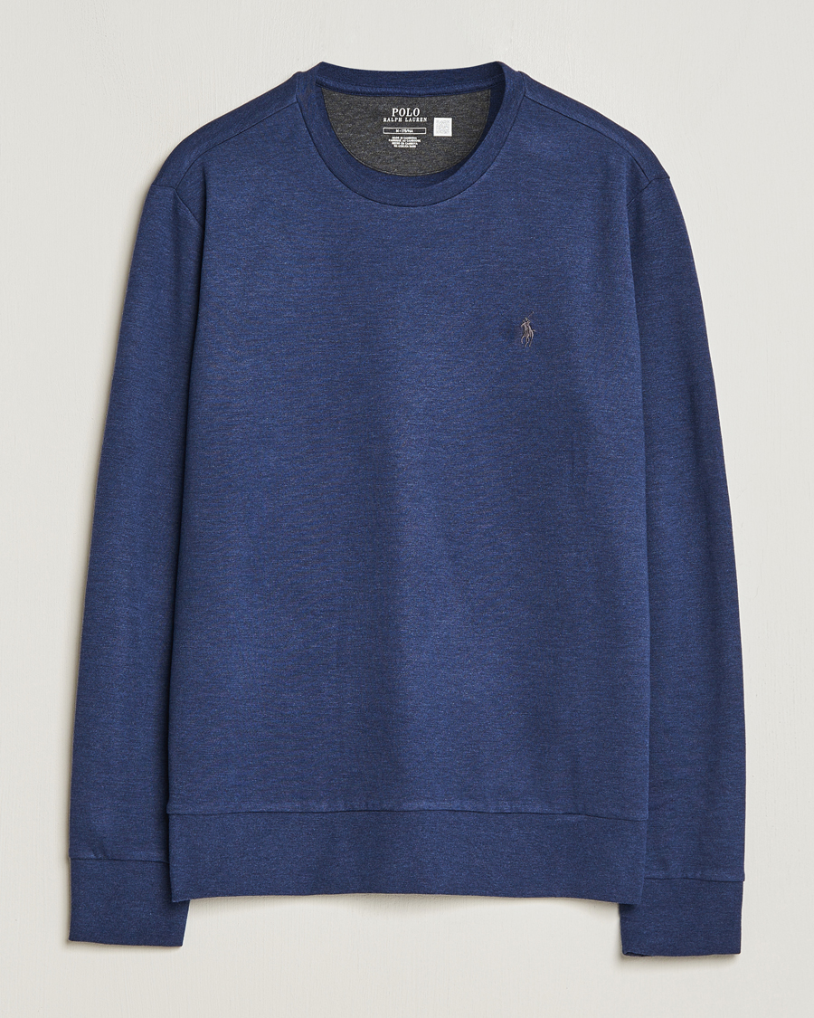 Hombres | Jerséis y prendas de punto | Polo Ralph Lauren | Double Knitted Jersey Sweatshirt Navy Heather