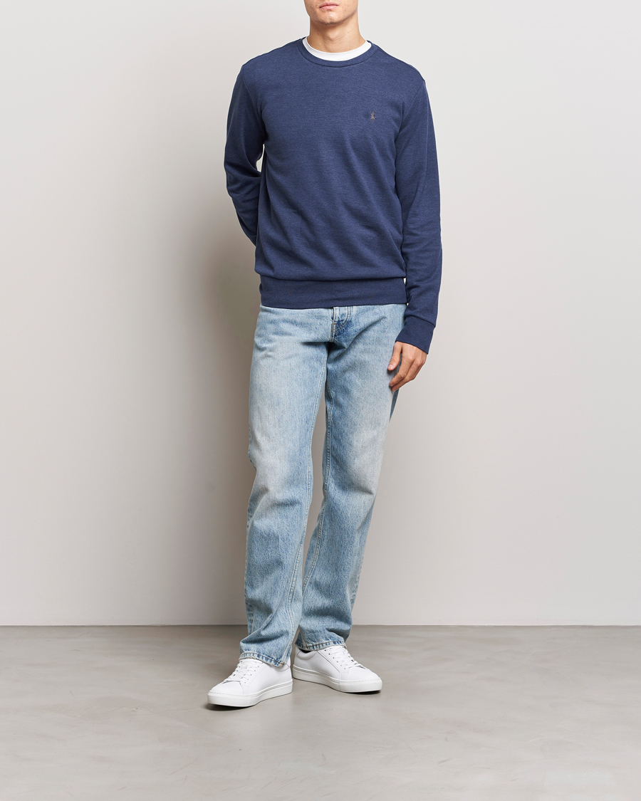 Hombres | Jerséis y prendas de punto | Polo Ralph Lauren | Double Knitted Jersey Sweatshirt Navy Heather