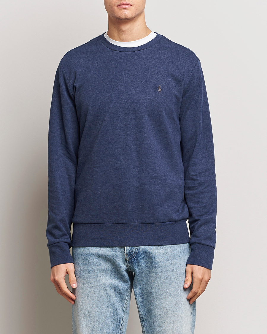 Hombres | Jerséis y prendas de punto | Polo Ralph Lauren | Double Knitted Jersey Sweatshirt Navy Heather