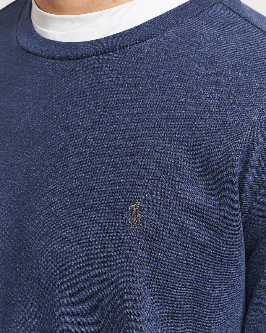 Hombres | Jerséis y prendas de punto | Polo Ralph Lauren | Double Knitted Jersey Sweatshirt Navy Heather