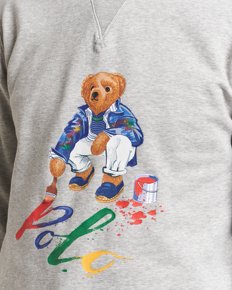 Hombres | Jerséis y prendas de punto | Polo Ralph Lauren | Printed Bear Crew Neck Sweatshirt Andover Heather
