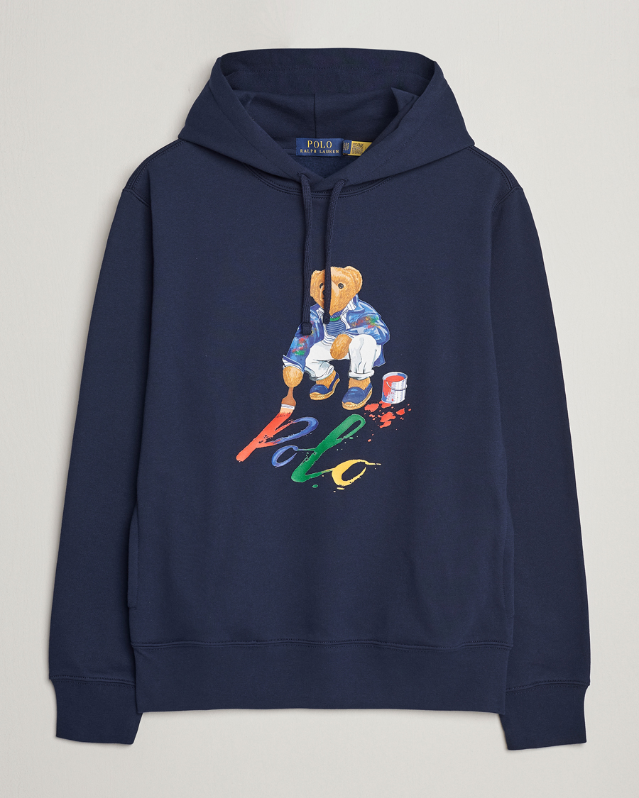 Hombres | Jerséis y prendas de punto | Polo Ralph Lauren | Printed Bear Hoodie Cruise Navy