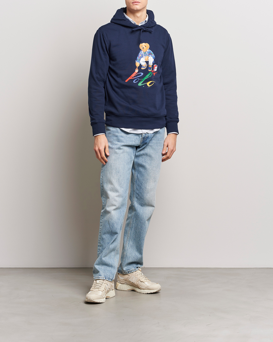 Hombres | Jerséis y prendas de punto | Polo Ralph Lauren | Printed Bear Hoodie Cruise Navy