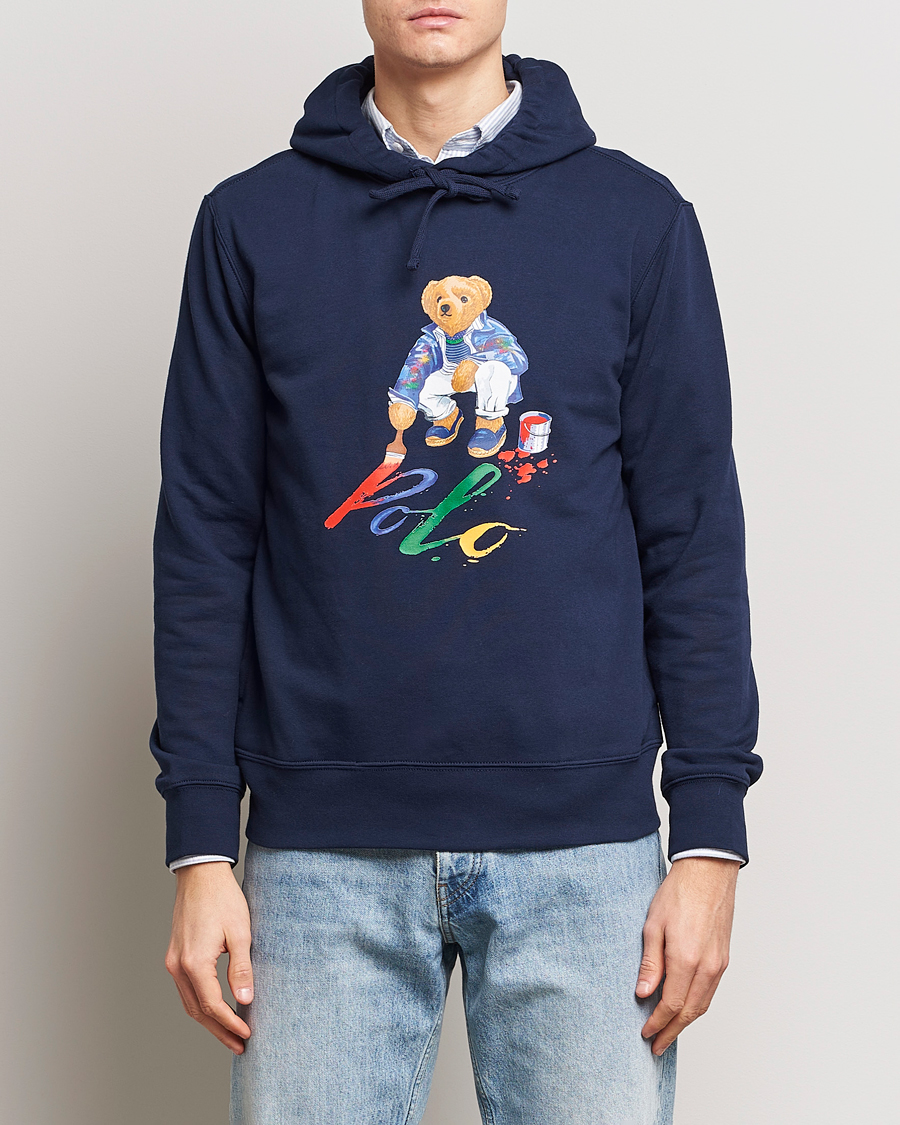 Hombres | Jerséis y prendas de punto | Polo Ralph Lauren | Printed Bear Hoodie Cruise Navy