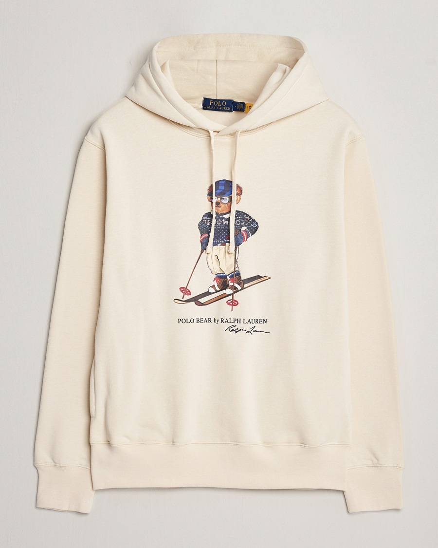 Hombres | Jerséis y prendas de punto | Polo Ralph Lauren | Printed Bear Hoodie Cream