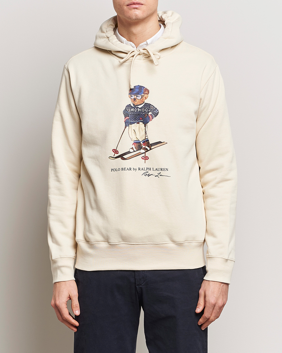 Hombres | Jerséis y prendas de punto | Polo Ralph Lauren | Printed Bear Hoodie Cream