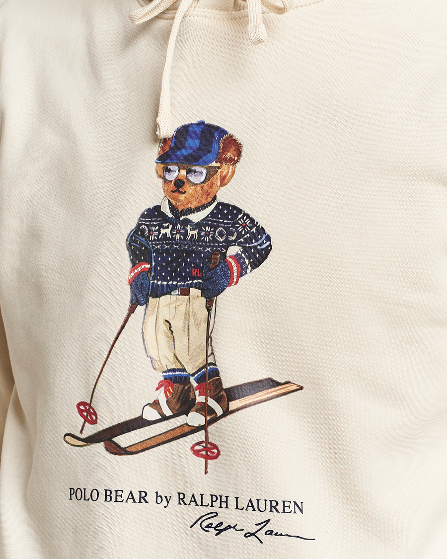 Hombres | Jerséis y prendas de punto | Polo Ralph Lauren | Printed Bear Hoodie Cream