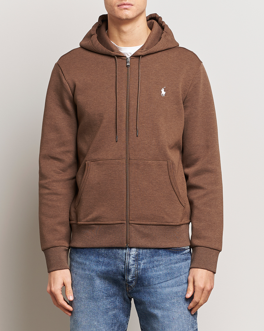 Hombres | Sudaderas con capucha | Polo Ralph Lauren | Double Knitted Full-Zip Hoodie Cedar Heather