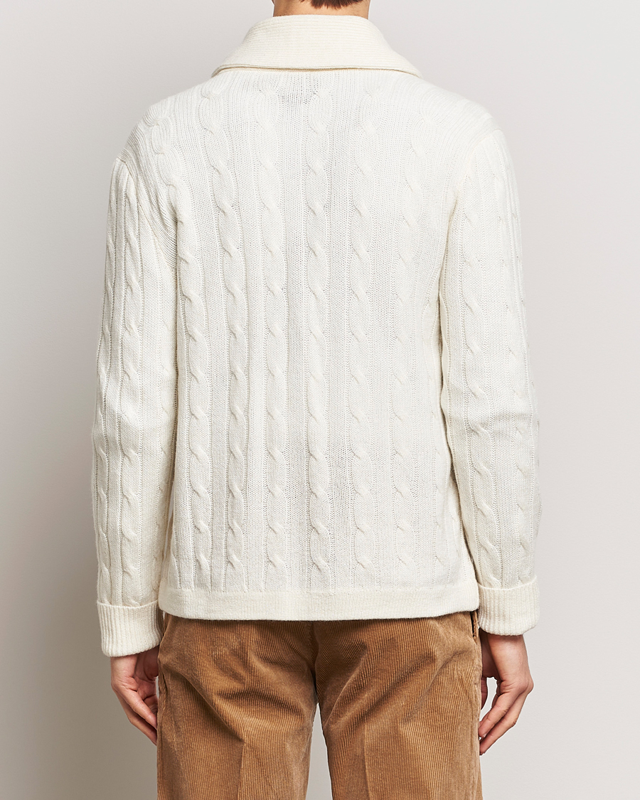 Hombres | Jerséis y prendas de punto | Polo Ralph Lauren | Cashmere Cable Shawl Collar Cardigan Cream