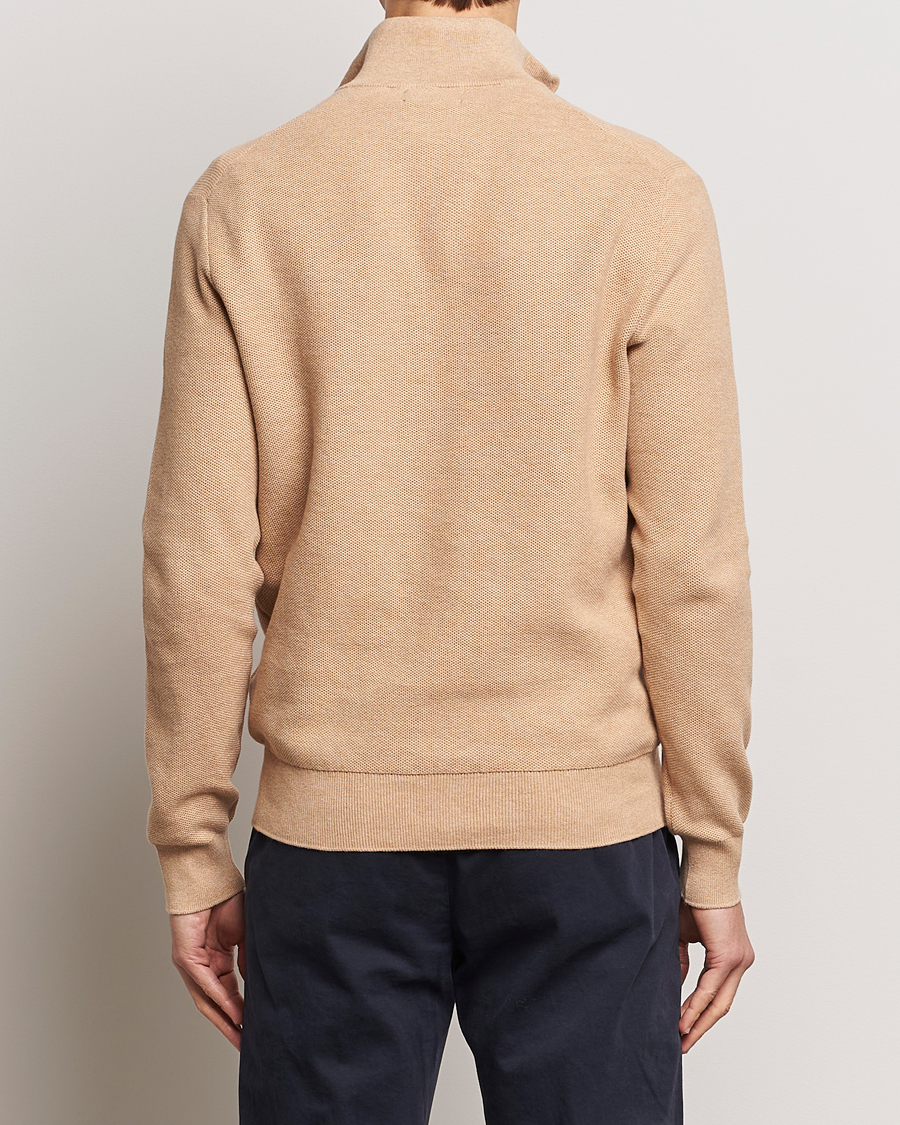 Hombres | Jerséis y prendas de punto | Polo Ralph Lauren | Textured Half Zip Camel Melange