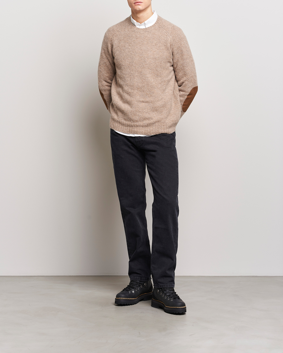 Hombres | Jerséis y prendas de punto | Polo Ralph Lauren | Alpaca Knitted Crew Neck Sweater Oak Brown Heather