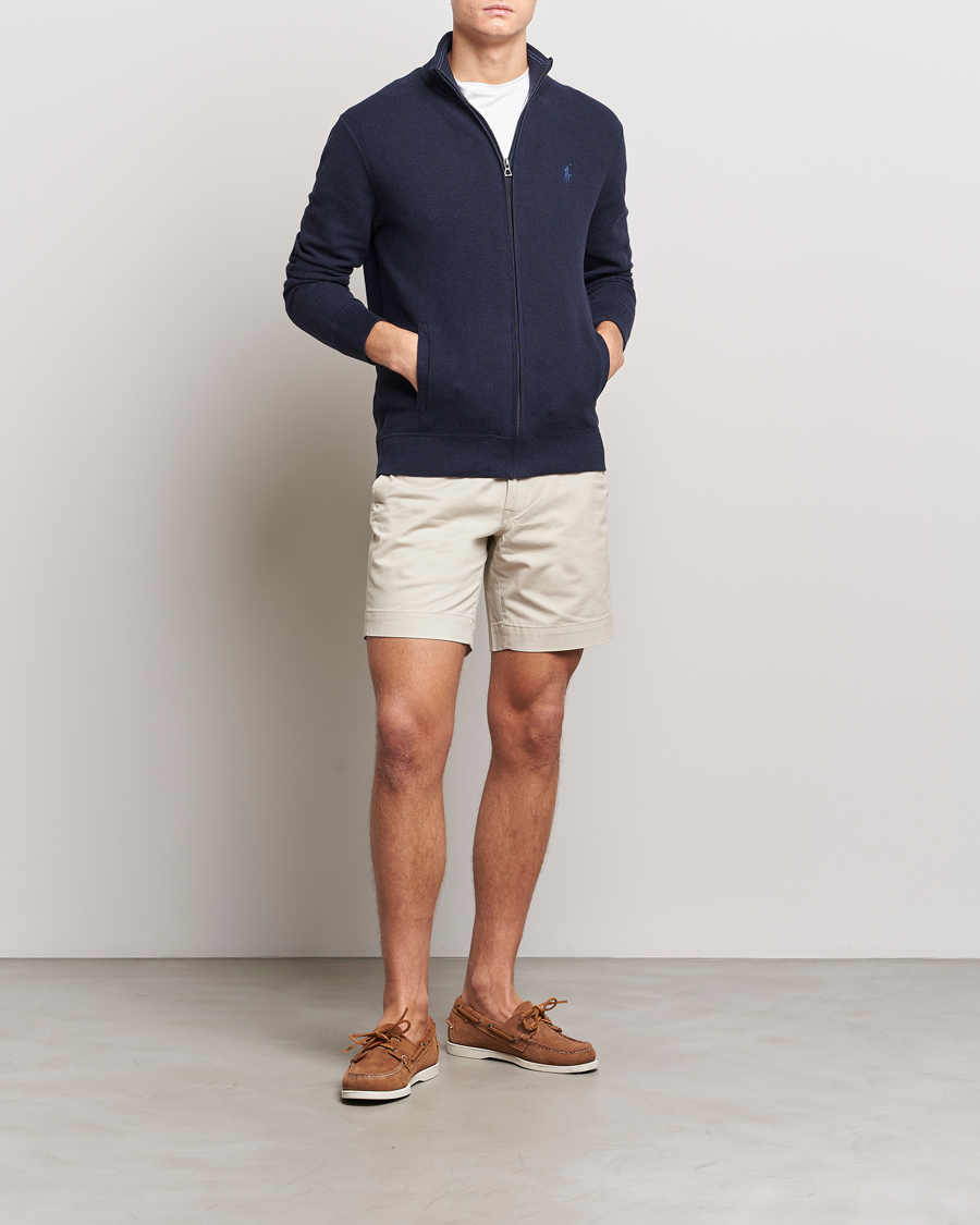 Hombres | Jerséis y prendas de punto | Polo Ralph Lauren | Textured Full-Zip Navy Heather