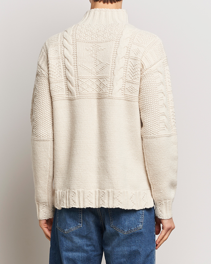 Hombres | Jerséis y prendas de punto | Polo Ralph Lauren | Wool Knitted Aran Rollneck Cream