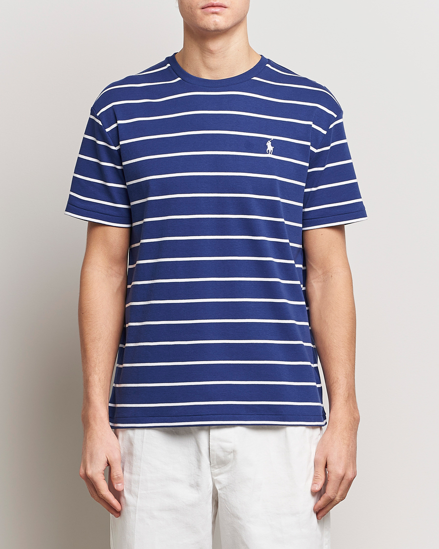 Hombres |  | Polo Ralph Lauren | Striped Crew Neck T-Shirt Blue/White