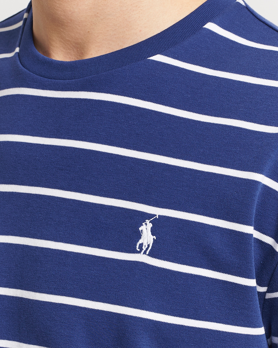 Hombres | Camisetas | Polo Ralph Lauren | Striped Crew Neck T-Shirt Blue/White