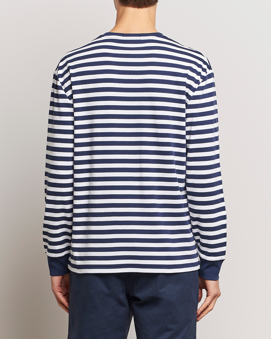 Hombres | Camisetas | Polo Ralph Lauren | Striped Long Sleeve T-Shirt Refined Navy/White