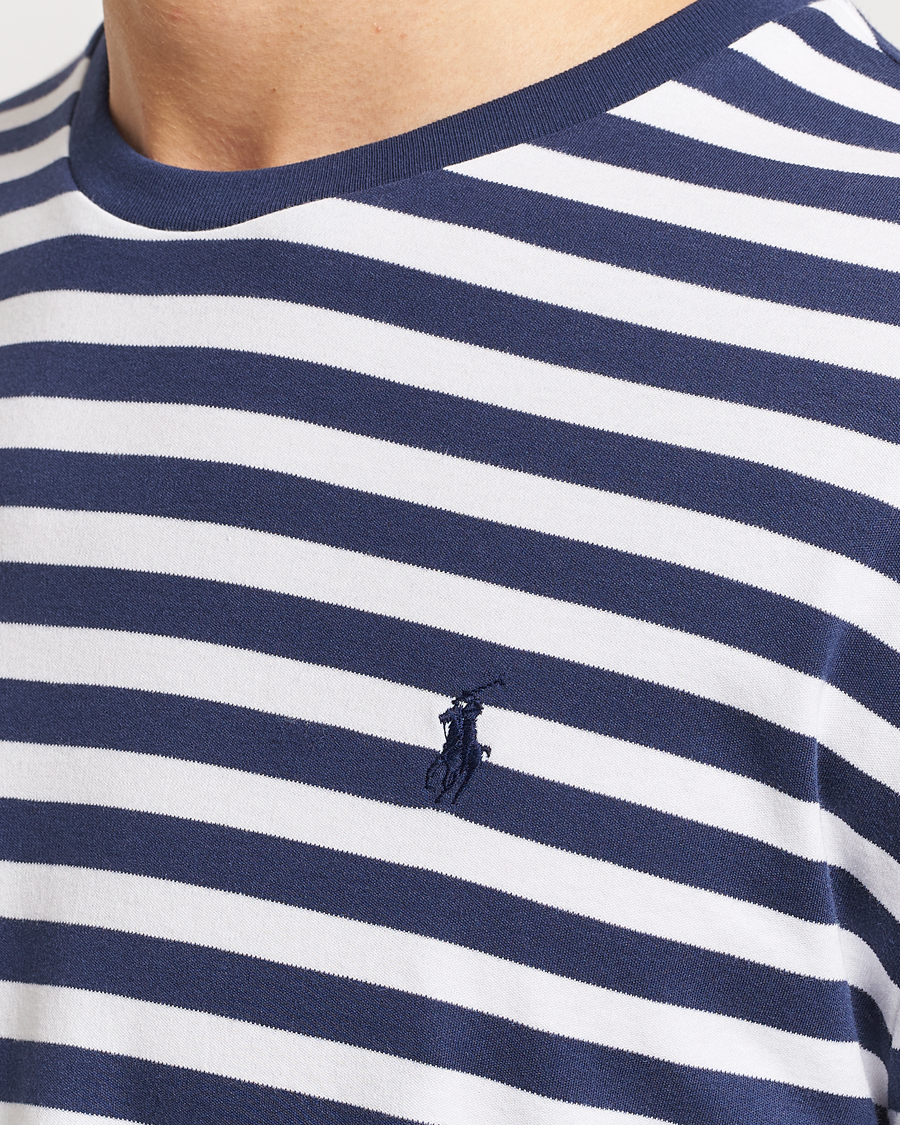 Hombres | Camisetas | Polo Ralph Lauren | Striped Long Sleeve T-Shirt Refined Navy/White