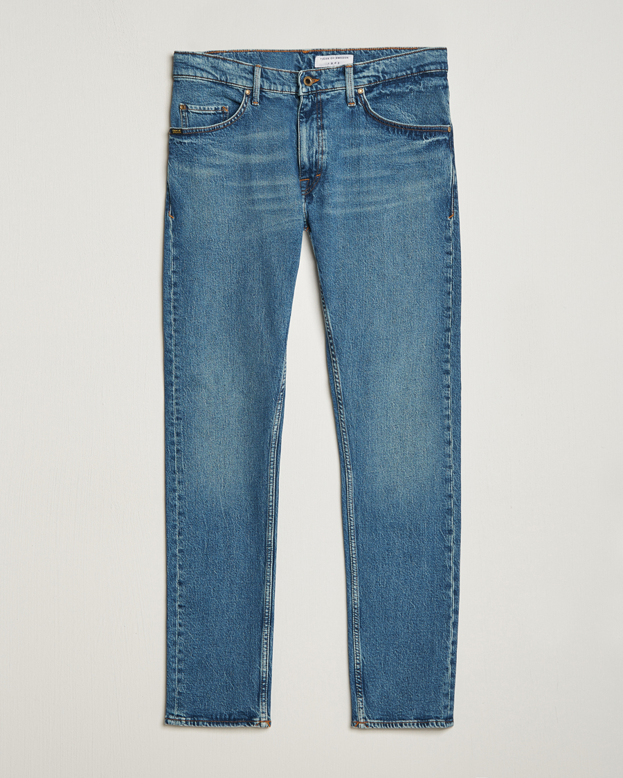 Hombres | Vaqueros | Tiger of Sweden | Pistolero Stretch Cotton Jeans Midnight Blue
