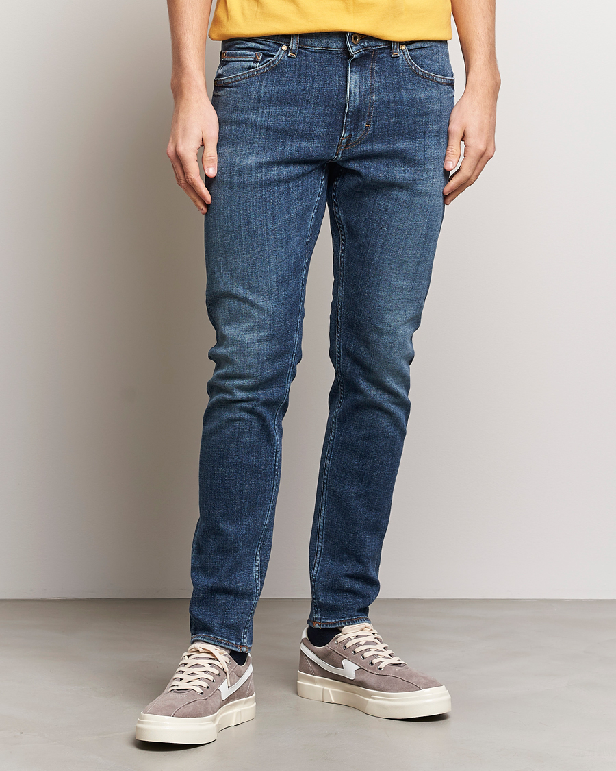Hombres | Ropa | Tiger of Sweden | Evolve Stretch Cotton Jeans Midnight Blue