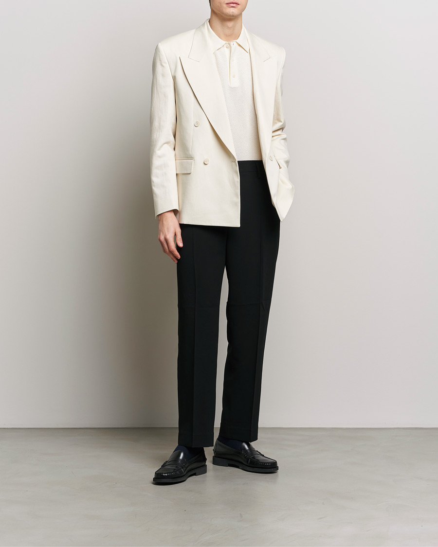 Hombres | Blazers | Filippa K | Boxy Linen Blazer Bone White
