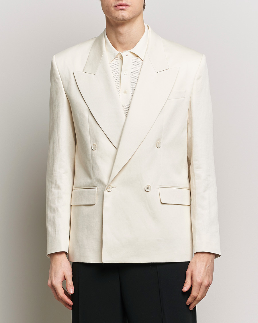 Hombres | Blazers | Filippa K | Boxy Linen Blazer Bone White