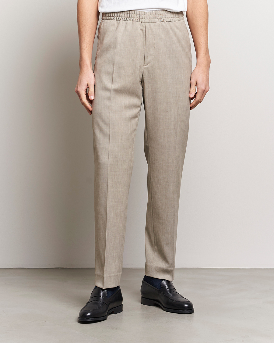 Hombres |  | Filippa K | Relaxed Terry Wool Trousers Beige